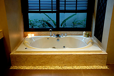 Master Bathroom with Garden View